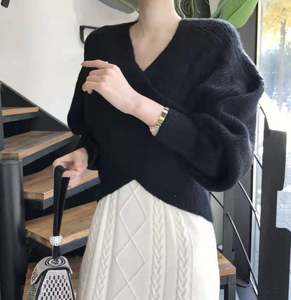 Ravora Paris™ | Pull en tricot croisé chic