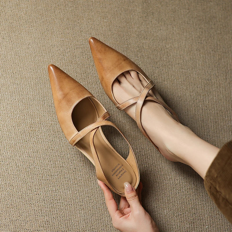 Ravora Paris™ | Mules en Cuir Véritable